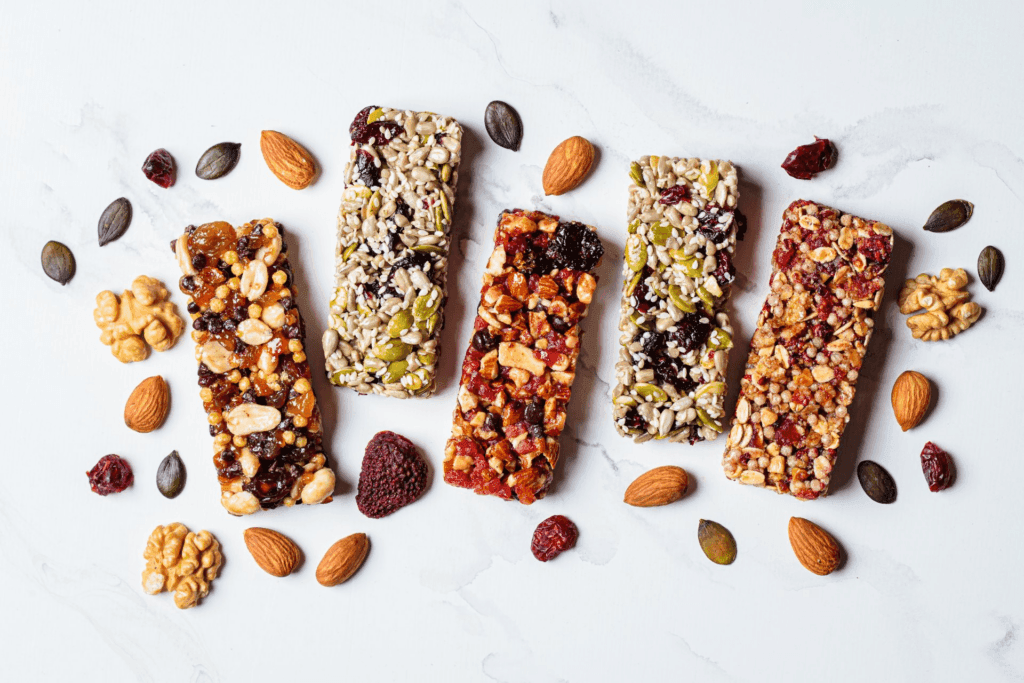 barres de céréales avec le granola de Zùsto