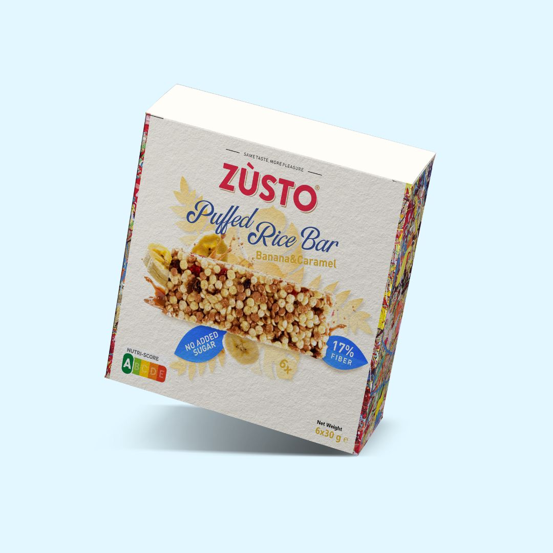 Puffed Rice Bar Zùsto Puffed Rice Bar – Banana & Caramel • Zùsto